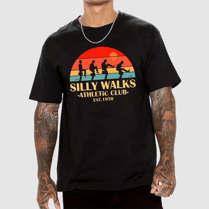 Silly Walks - Athletic Club Unisex Geek T-Shirt