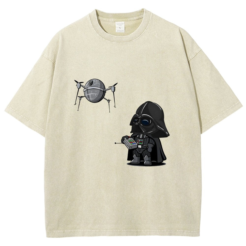 The adorable dark lord plays with a drone Vintage Distressed T-shirt