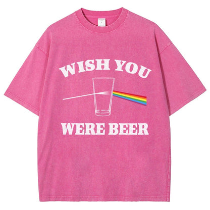 Wish You Were Beer Vintage Distressed T-shirt