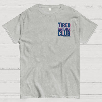 Tired Server Club Front And Back Printing Geek T-Shirt