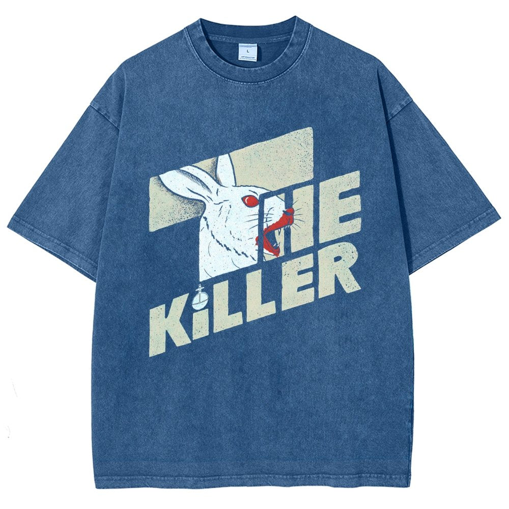 The Glowing Rabbit Vintage Distressed T-shirt