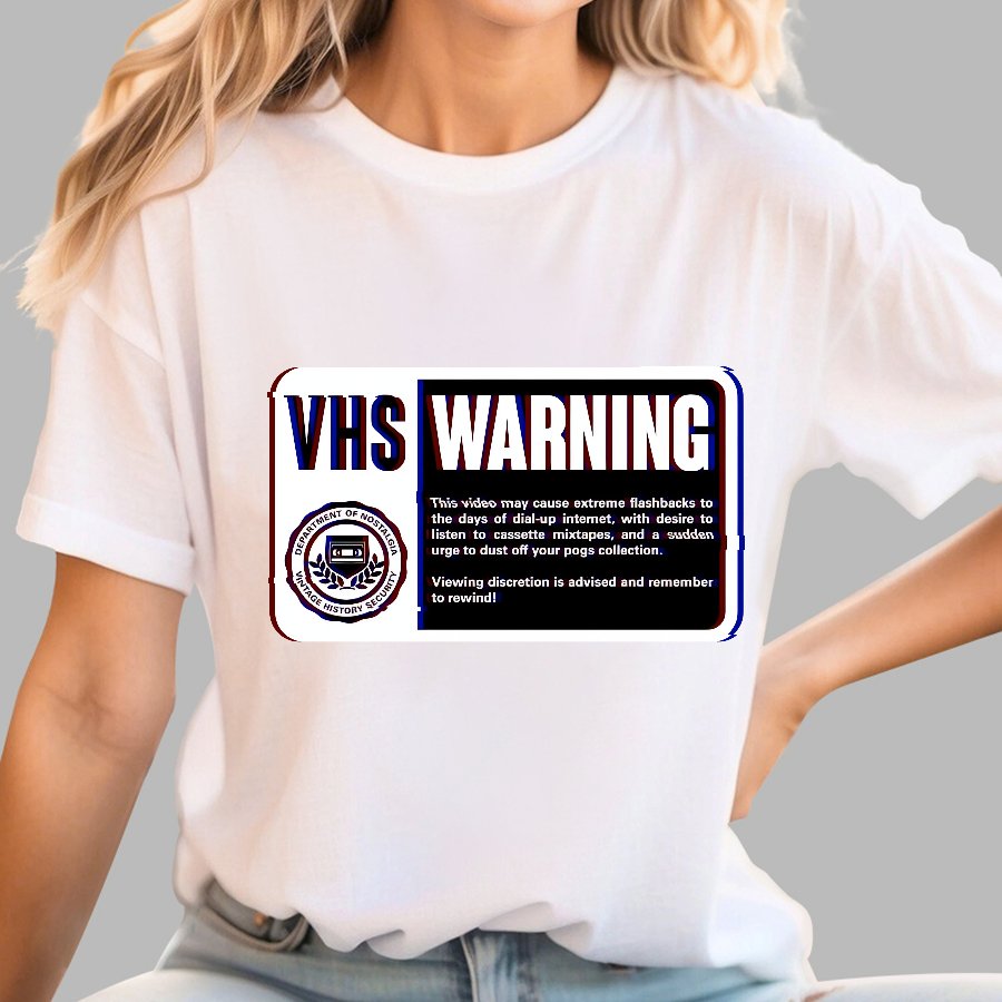VHS Nostalgia Warning Buy Now Geek T-Shirt