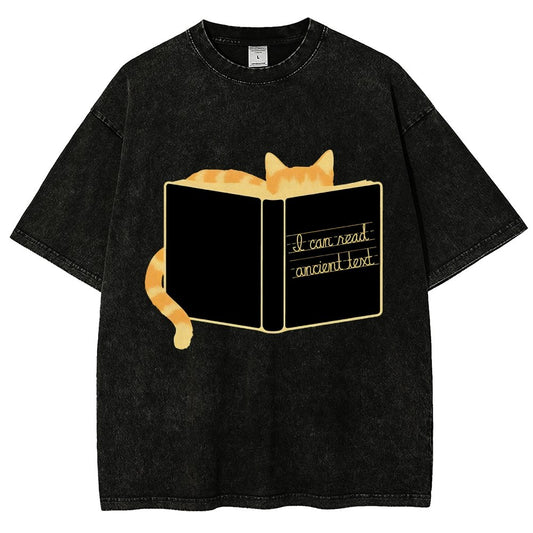 Ancient Text Vintage Distressed T-shirt
