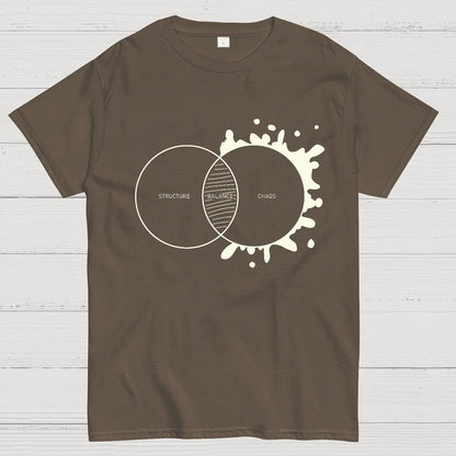 Balance Between Structure and Chaos Geeky T-Shirt