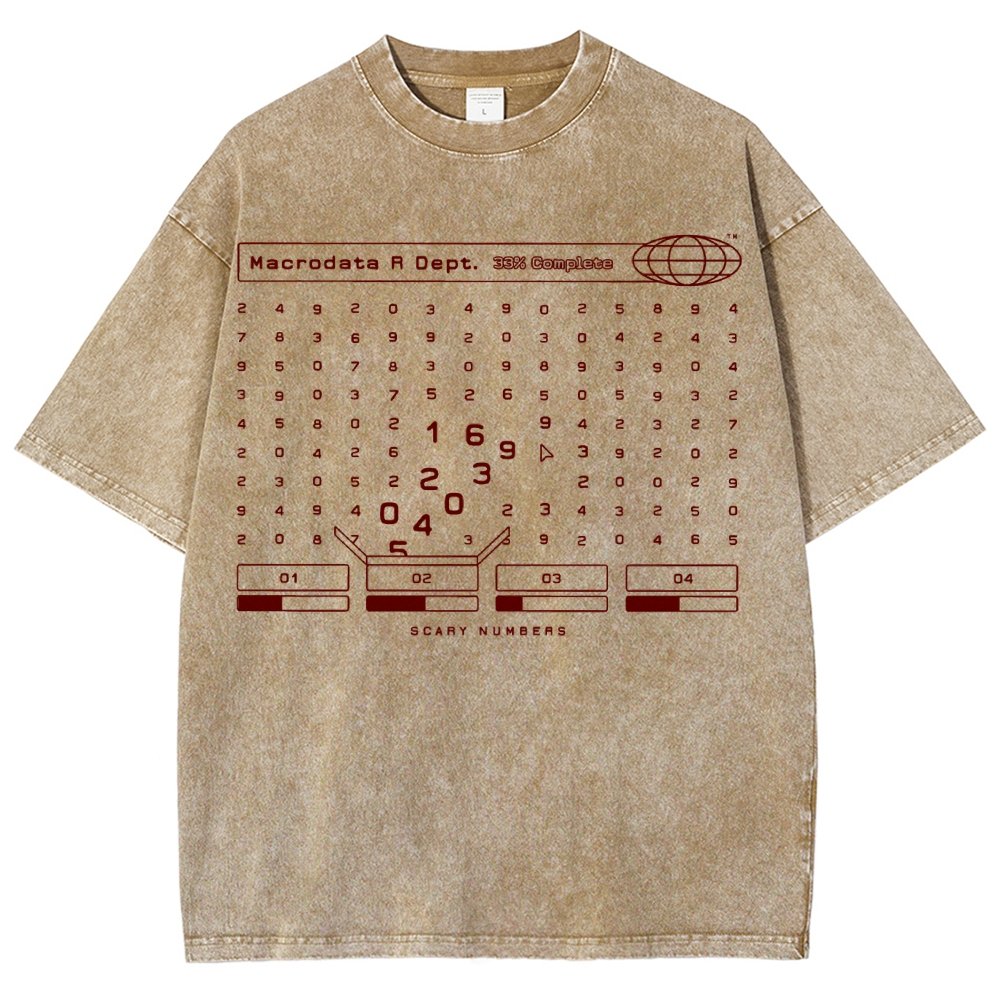 Scary Numbers Vintage Distressed T-shirt