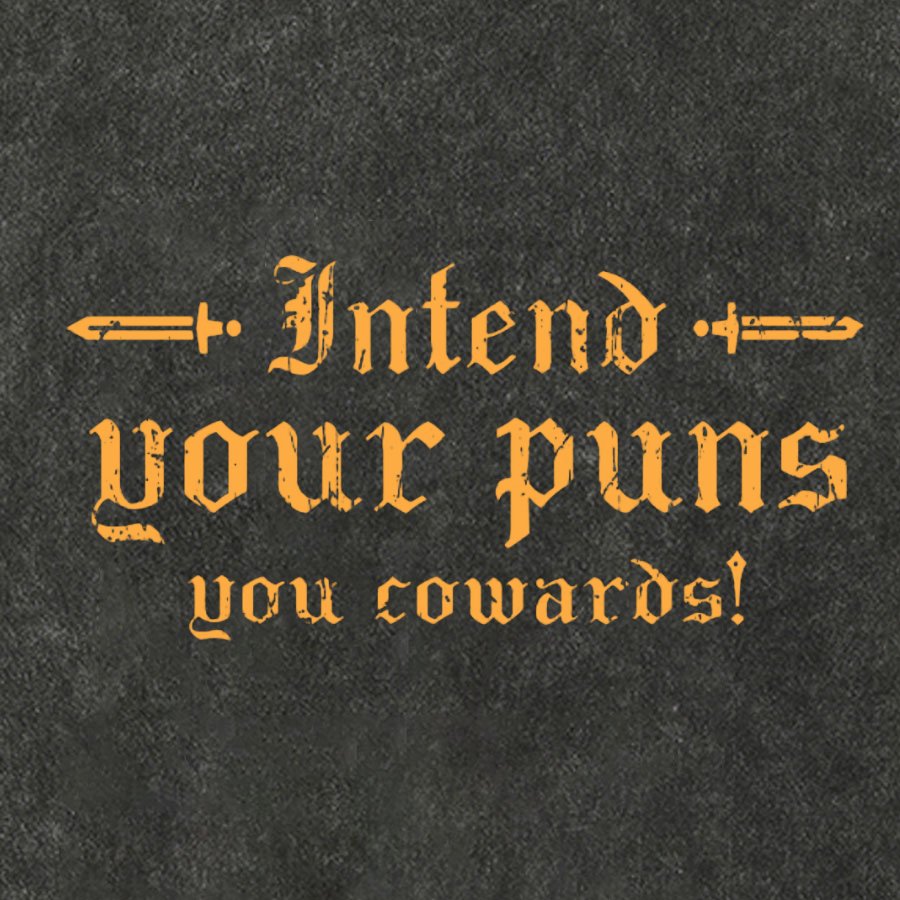 Intend Your Puns You Cowards Vintage Distressed T-shirt