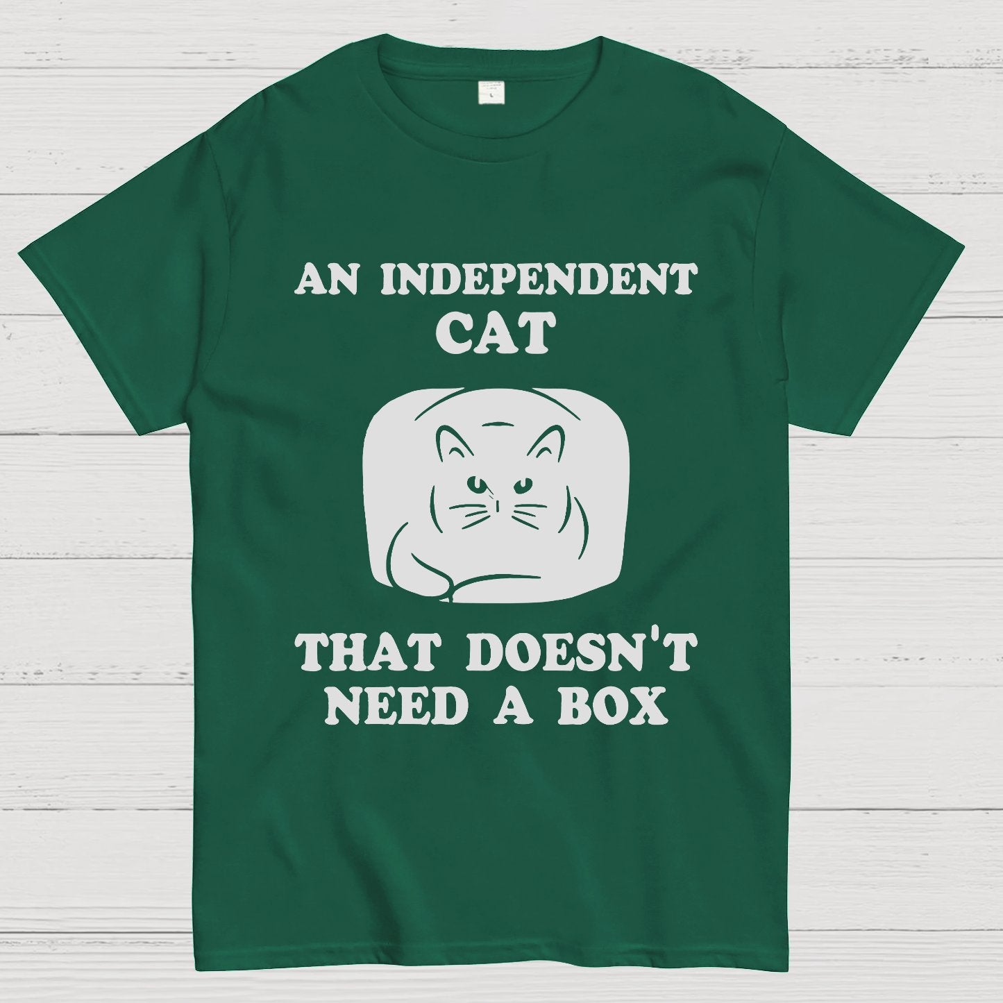A Independent Cat That Doesn't Need Box Geeky T-Shirt