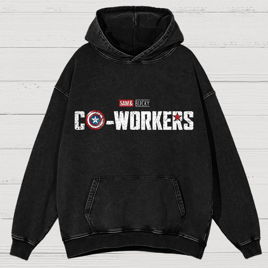 Co-Workers Vintage Distressed Hoodie