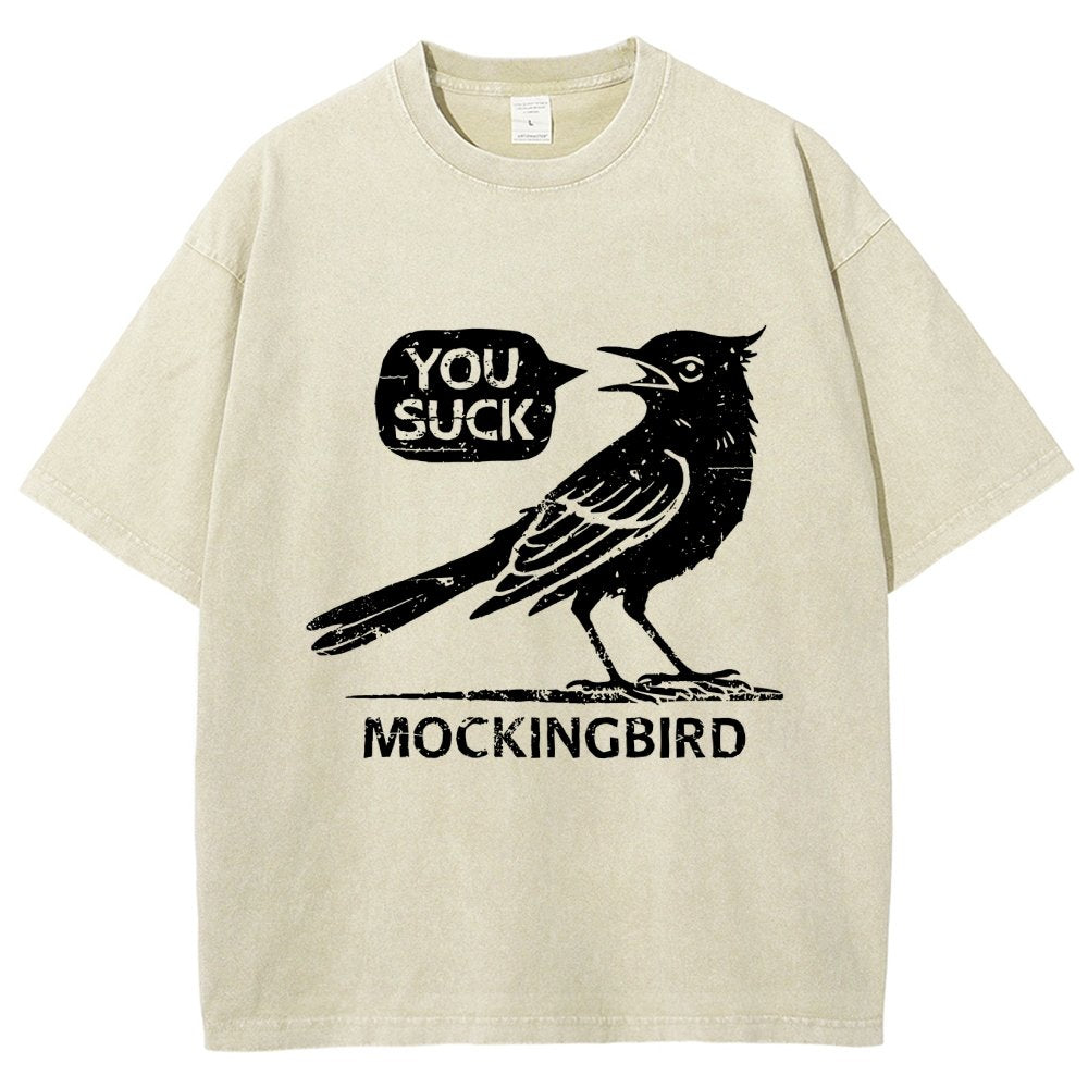 Mockingbird Vintage Distressed T-shirt