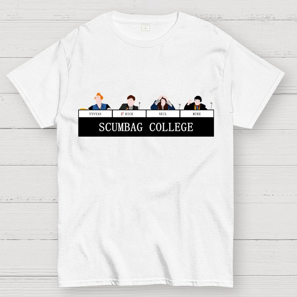 Scumbag College Buddy1 Buddy2 Buddy3 Buddy4 Unisex Geek T-Shirt