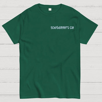 Schrodinger's Cat Escape Plan Front And Back Printing Geek T-Shirt