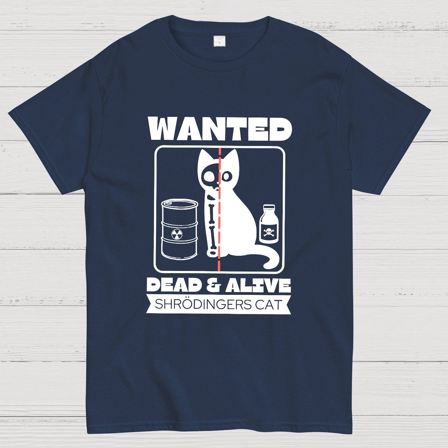 Shrodingers Cat , Funny Cat Geeky T-Shirt