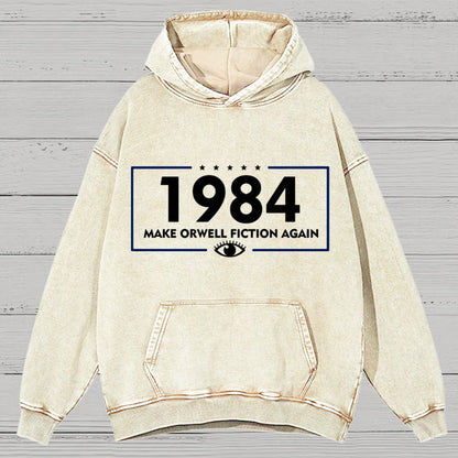 Make Dystopia Fiction Again 19XX Vintage Distressed Hoodie