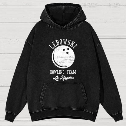 Bowling Team Vintage Distressed Hoodie