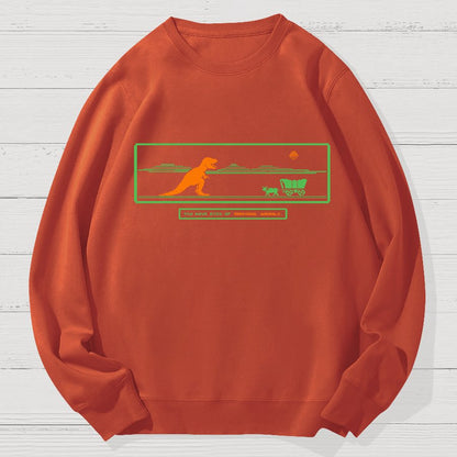 A Wormhole in Oregon Geek Cotton Sweatshirt