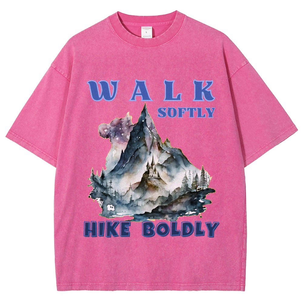 Walk Softly, Hike Boldly. More You Hike Vintage Distressed T-shirt