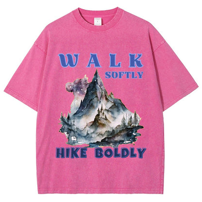 Walk Softly, Hike Boldly. More You Hike Vintage Distressed T-shirt
