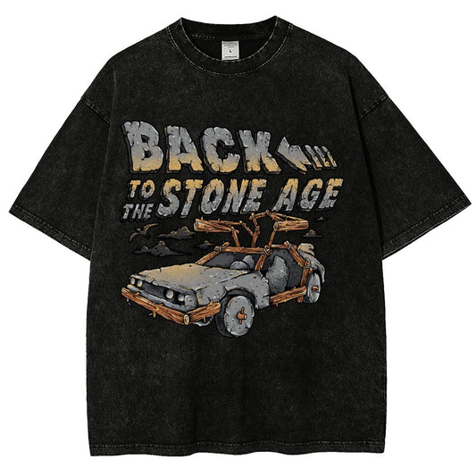 STONE AGE Vintage Distressed T-shirt