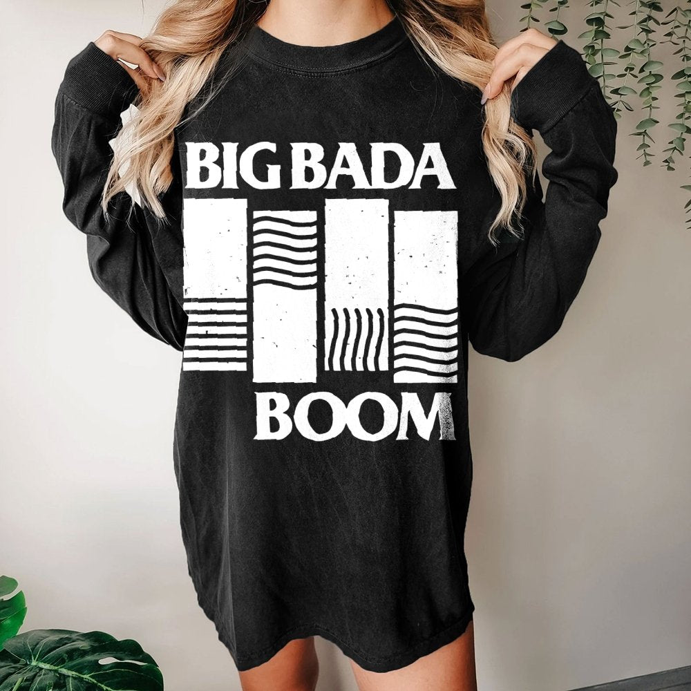 Big Bada Boom Washed Long Sleeve Tee