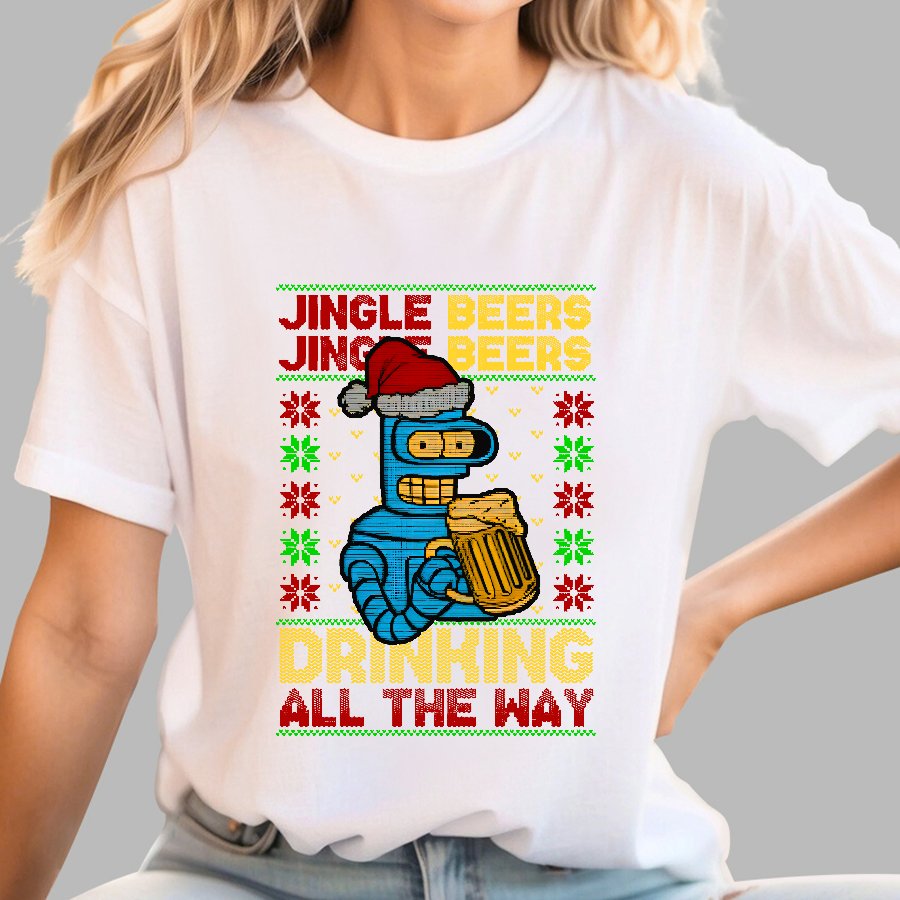Christmas Jingle Beers Geek T-Shirt