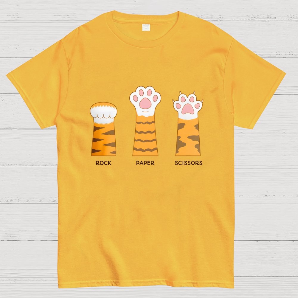 Rock Paper Scissors Purrfect Geek T-Shirt