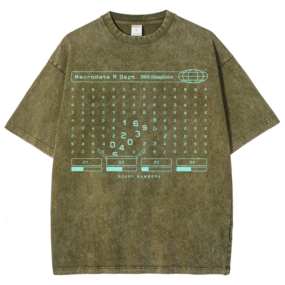 Scary Numbers Vintage Distressed T-shirt