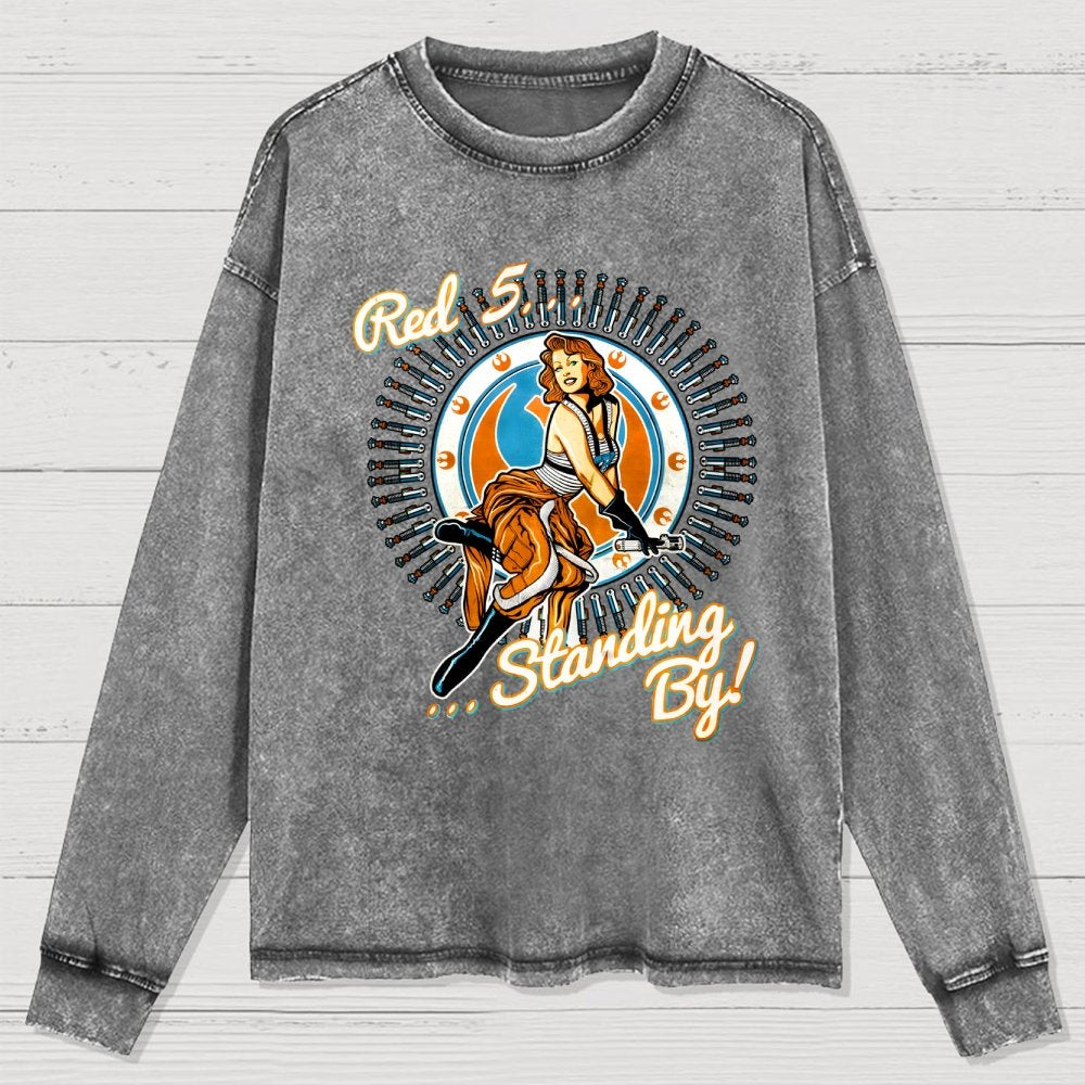 My Job Istop Secret Washed Long Sleeve Tee