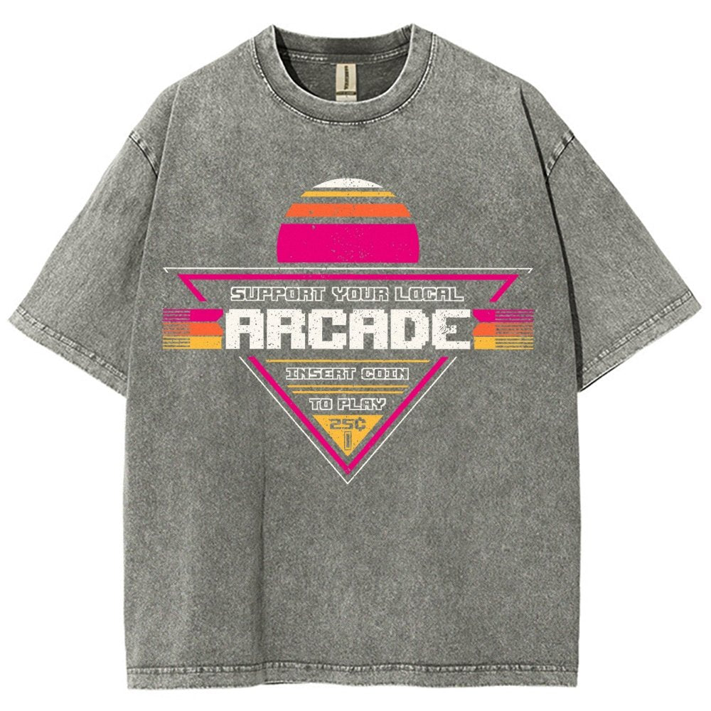 Support Your Local Arcade Vintage Distressed T-shirt