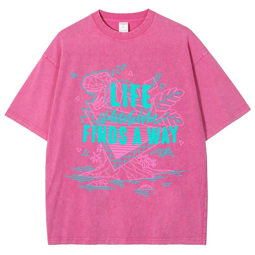Life Finds A Way Vintage Distressed T-shirt