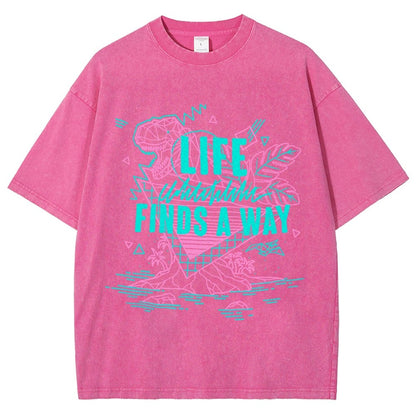 Life Finds A Way Vintage Distressed T-shirt