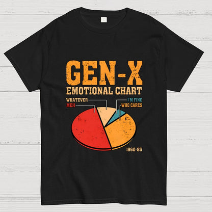 Gen-X Emotional Chart Geek T-Shirt