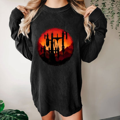Castle Sunset Washed Long Sleeve Tee