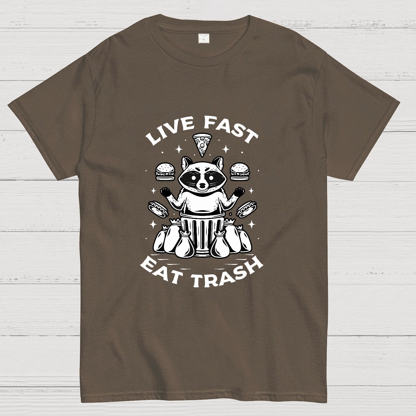Live Fast Eat Trash Geek T-Shirt
