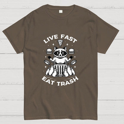 Live Fast Eat Trash Geek T-Shirt
