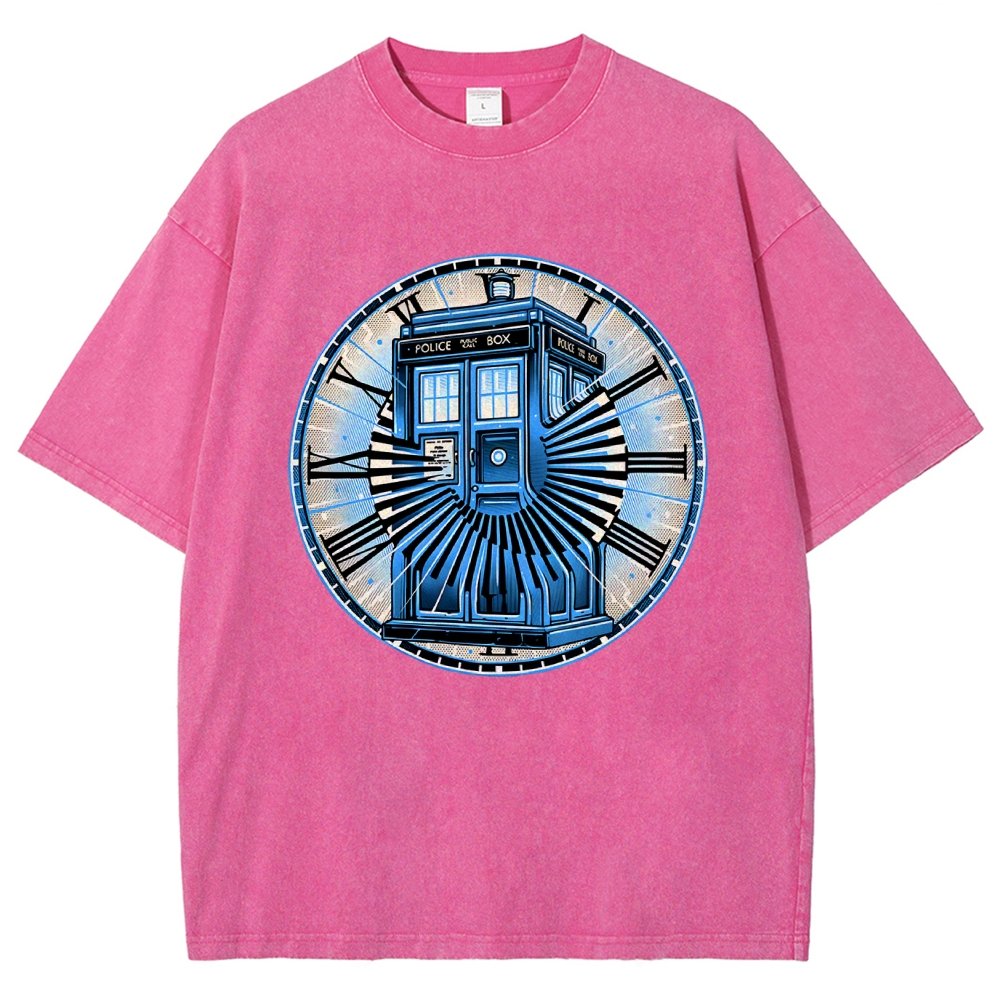 Time Travel in a box Vintage Distressed T-shirt