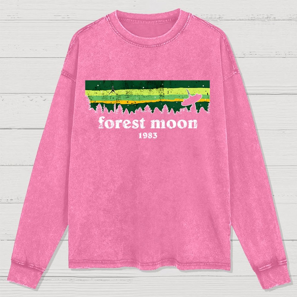 Vintage Forest Glade Washed Long Sleeve Tee