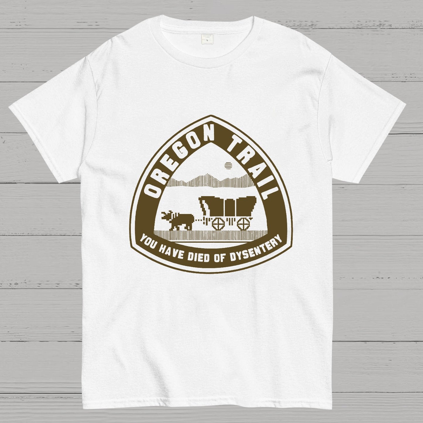 Oregon Trail T Shirt You Have Died of Dysentery Geeky T-Shirt