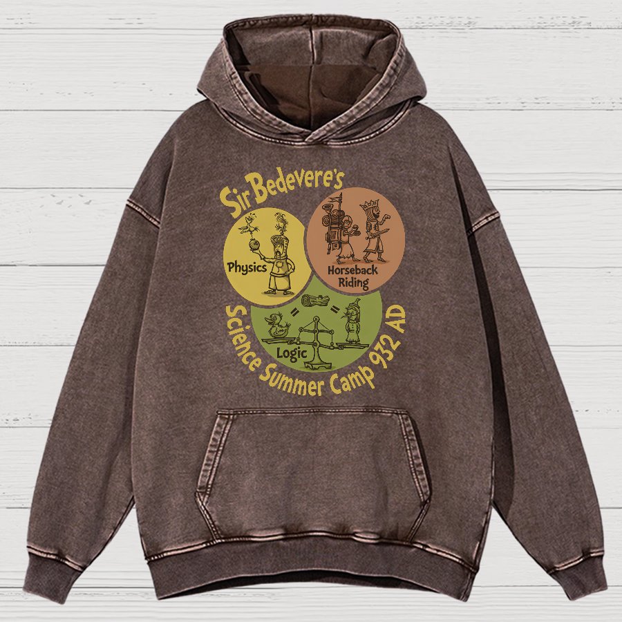 Sir Bedevere’s Science Camp Vintage Distressed Hoodie