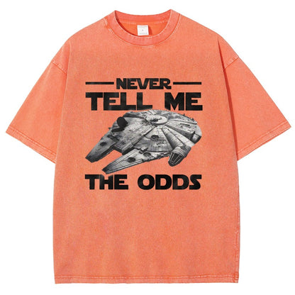 Never tell me the odds Vintage Distressed T-shirt