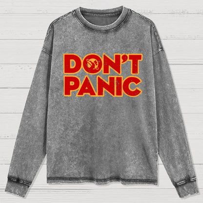 Dont Panic Washed Long Sleeve Tee