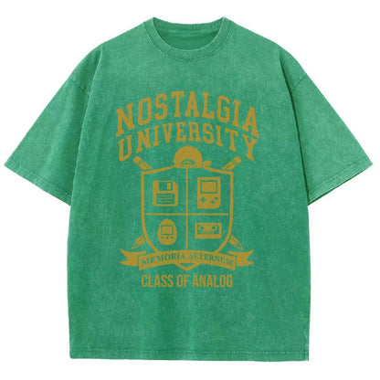 Nostalgia University Vintage Distressed T-shirt