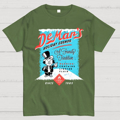 Charles DeMar's Eggnog with Lighter Fluid Geek T-Shirt
