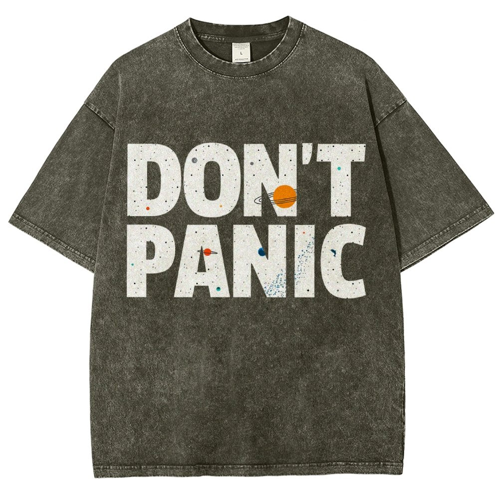 Don't Panic Vintage Distressed T-shirt