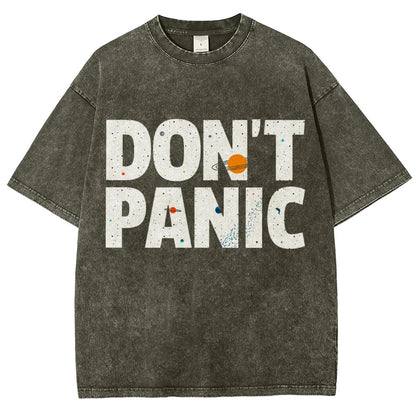 Don't Panic Vintage Distressed T-shirt