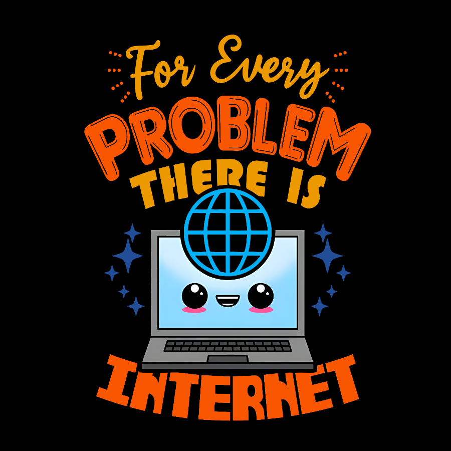 For Every Problem There Is Internet Geek T-Shirt