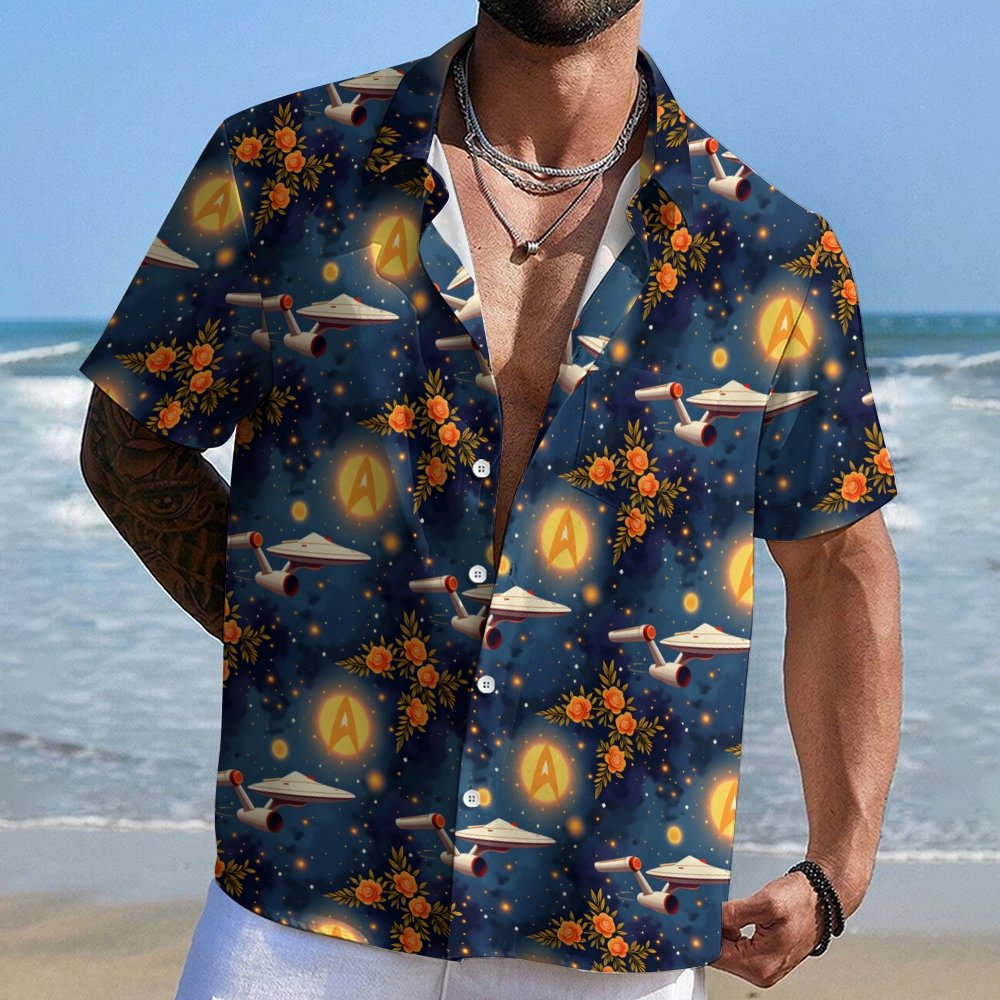 Flower Space Explorer Art Geek Hawaiian Shirt