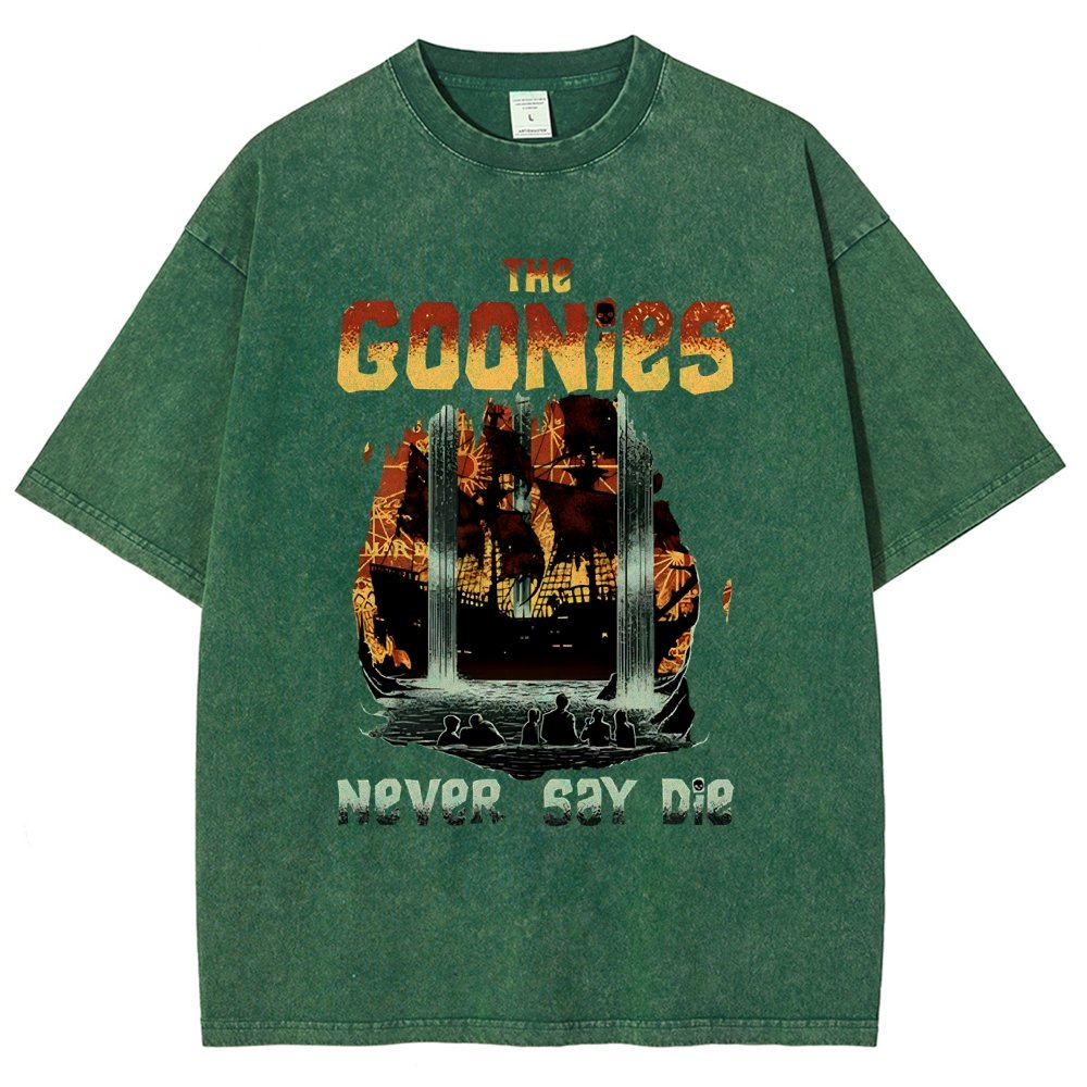 Never Say Die Vintage Distressed T-shirt