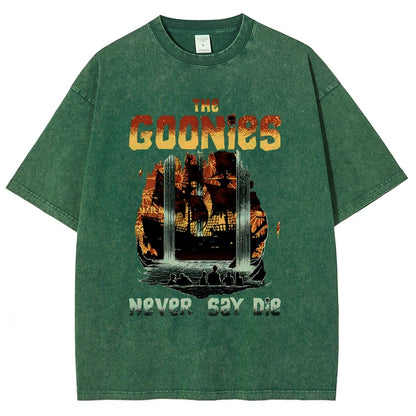 Never Say Die Vintage Distressed T-shirt