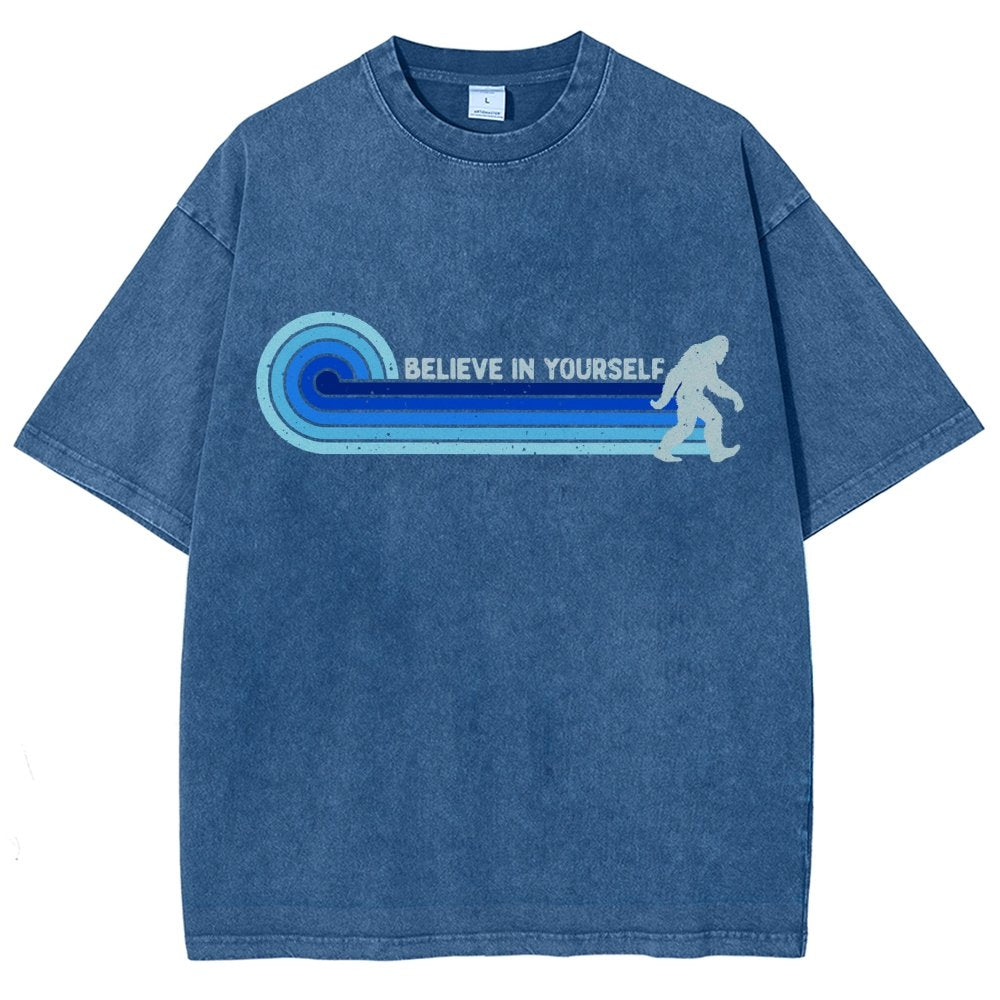 Vintage Creature BELIEVE IN YOURSELF Vintage Distressed T-shirt