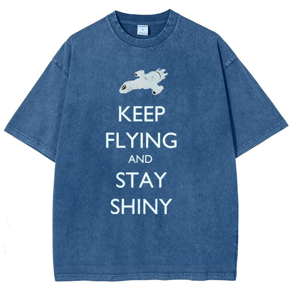 Keep Flying And Stay Shiny Vintage Distressed T-shirt